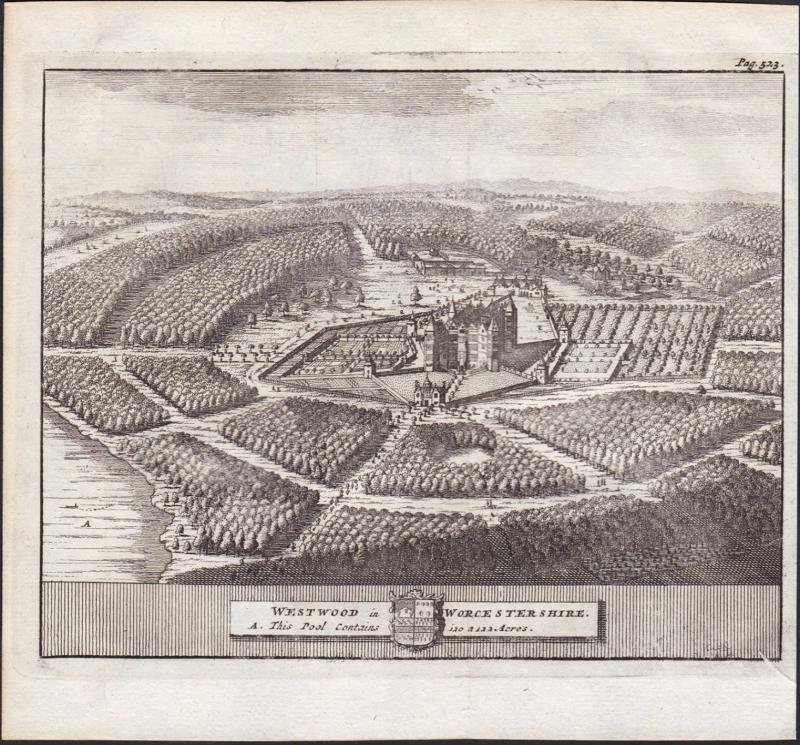 Westwood in Worcestershire. Pieter van der Aa, 1707.
