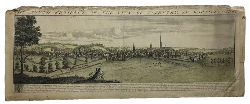 The South Prospect of the City of Coventry in Warwickshire.